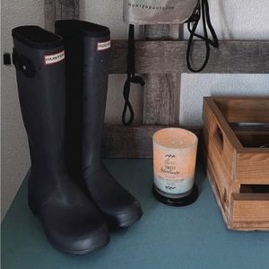 women’s size 7 original tall hunter rain boot